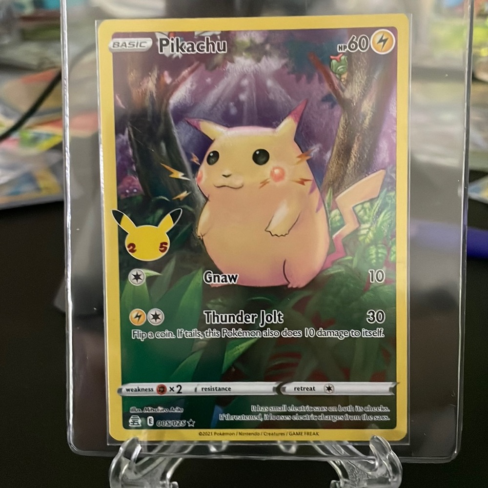 25th celebrations Pikachu